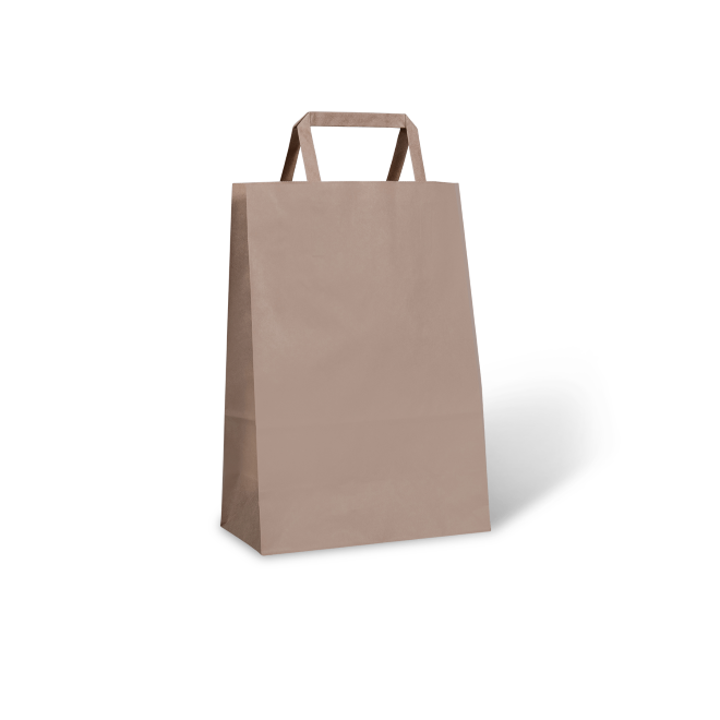 #40 Flat Fold Handle Bag (per carton of 500)